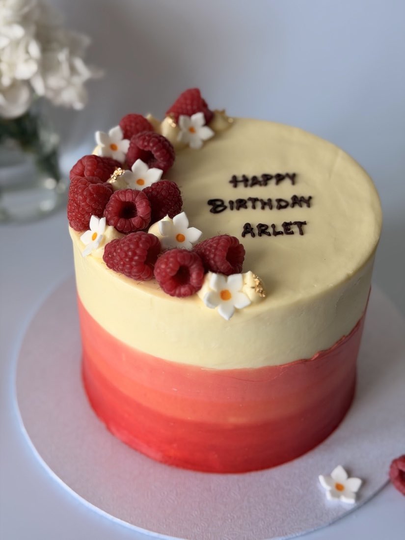 Red velvet celebration cake from AIKA Patisserie